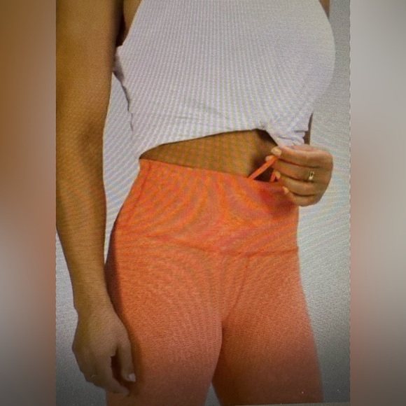 Lululemon wunder train high-rise tight 25” size 20 color  crunch warm coral - Picture 2 of 9